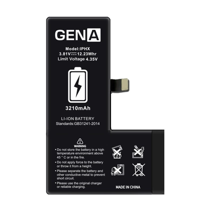 pin iPhone X dung lượng siêu cao chính hãng GENA 4